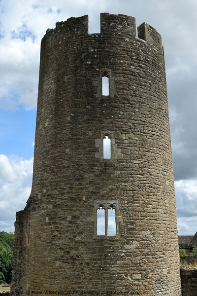The Lady Tower at Farleigh Hungerford Castle Picture Board by Peter Wiseman