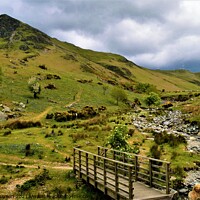 Buy canvas prints of Rannerdale the Valley of Bluebells by Peter Wiseman