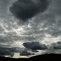 Buy canvas prints of Clouds over Sale Fell in the Lake District. by Peter Wiseman