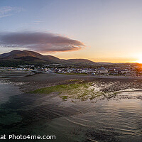 Buy canvas prints of Newcastle and Mournes by Barry Hughes