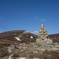 Buy canvas prints of Mountain Top Cairn by Ralph Greig