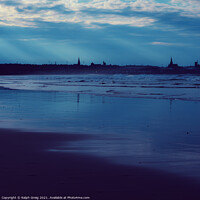 Buy canvas prints of Fraserburgh from the beach by Ralph Greig