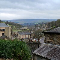 Buy canvas prints of Pennine Yorkshire town by Roy Hinchliffe