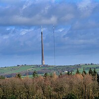 Buy canvas prints of Emily Moor Transmitter Masts by Roy Hinchliffe
