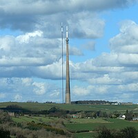 Buy canvas prints of Emley Moor transmitters by Roy Hinchliffe