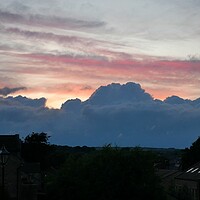 Buy canvas prints of Sunset clouds by Roy Hinchliffe