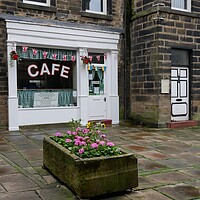 Buy canvas prints of Sids cafe Holmfirth last of the summer wine by Roy Hinchliffe