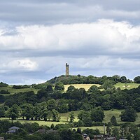Buy canvas prints of Castle hill jubilee tower Huddersfield by Roy Hinchliffe