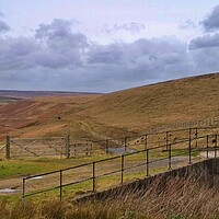 Buy canvas prints of The Yorkshire Moors Pennine way Holmfirth by Roy Hinchliffe