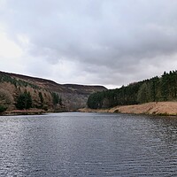 Buy canvas prints of Moorland reservoir Huddersfield by Roy Hinchliffe