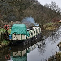 Buy canvas prints of Canal narrow boat by Roy Hinchliffe