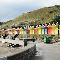Buy canvas prints of  Scarborough Beach huts by Roy Hinchliffe