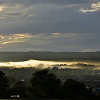 Buy canvas prints of Morning mist by Roy Hinchliffe