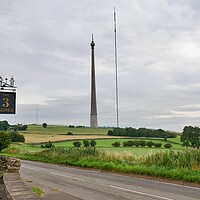Buy canvas prints of Emily Moor television masts by Roy Hinchliffe