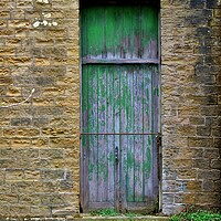 Buy canvas prints of The old green door by Roy Hinchliffe