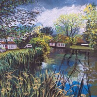Buy canvas prints of Willy Lotts Cottage - Suffolk by Trevor Whetstone
