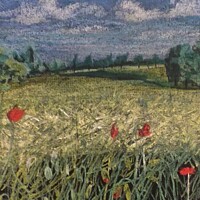 Buy canvas prints of Poppies in the corn by Trevor Whetstone