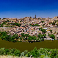 Buy canvas prints of Tagus River and Toledo, a World Heritage Site city in Spain by Chun Ju Wu