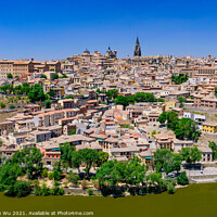 Buy canvas prints of Tagus River and Toledo, a World Heritage Site city in Spain by Chun Ju Wu