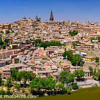 Buy canvas prints of Panoramic view of Tagus River and Toledo, a World Heritage Site city in Spain by Chun Ju Wu