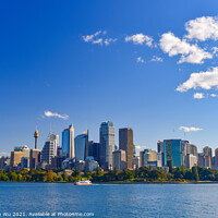 Buy canvas prints of Skyline of Sydney central business district in New South Wales, Australia by Chun Ju Wu