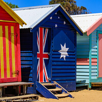 Buy canvas prints of Brighton Beach Bathing Boxes in Melbourne, Victoria, Australia by Chun Ju Wu