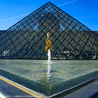 Buy canvas prints of The Louvre Pyramid in the main courtyard of Louvre Museum in Paris, France by Chun Ju Wu