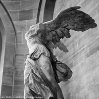 Buy canvas prints of Victoire de Samothrace (Winged Victory of Samothrace), a Greek sculpture exhibited at Louvre Museum in Paris, France by Chun Ju Wu