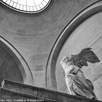 Buy canvas prints of Victoire de Samothrace (Winged Victory of Samothrace), a Greek sculpture exhibited at Louvre Museum in Paris, France by Chun Ju Wu