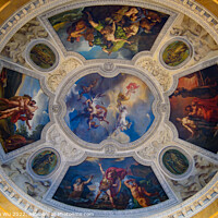 Buy canvas prints of Paintings on the ceiling of Louvre Museum in Paris, France by Chun Ju Wu