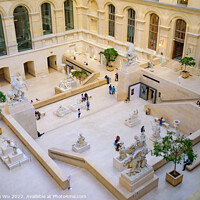 Buy canvas prints of The sculpture garden of Louvre Museum in Paris, France by Chun Ju Wu