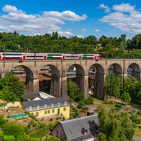 Buy canvas prints of Pont de chemin de fer in Luxembourg City by Chun Ju Wu