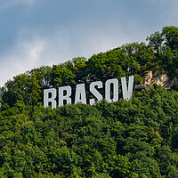 Buy canvas prints of Sign of Brasov on Tampa Mountain, Romania by Chun Ju Wu