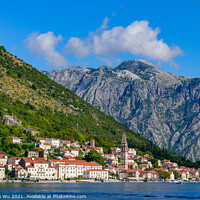 Buy canvas prints of Perast, an old town on the Bay of Kotor in Montenegro by Chun Ju Wu