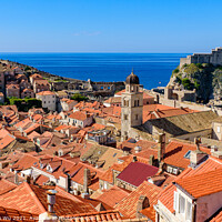 Buy canvas prints of Overview of the old town of Dubrovnik, Croatia by Chun Ju Wu