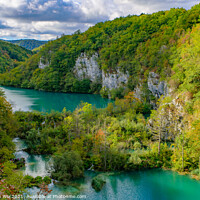 Buy canvas prints of Lower lakes canyon of Plitvice Lakes National Park (Plitvička Jezera), a national park in Croatia by Chun Ju Wu