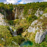 Buy canvas prints of Great Waterfall and Sastavci Waterfalls in Plitvice Lakes National Park (Plitvicka Jezera), Croatia by Chun Ju Wu