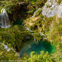 Buy canvas prints of Sastavci Waterfalls in Plitvice Lakes National Park (Plitvička Jezera), Croatia by Chun Ju Wu
