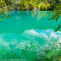 Buy canvas prints of Plitvice Lakes National Park (Plitvička Jezera) with turquoise lake, Croatia by Chun Ju Wu