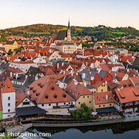 Buy canvas prints of Panorama of Český Krumlov in the Czech Republic by Chun Ju Wu