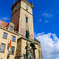 Buy canvas prints of Astronomical Clock Tower at Old Town Square in Prague, Czech Republic by Chun Ju Wu