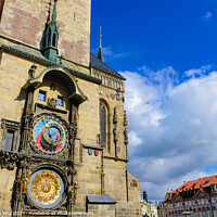 Buy canvas prints of Astronomical Clock at Old Town Square in Prague, Czech Republic by Chun Ju Wu
