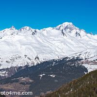 Buy canvas prints of Panorama of Mont Blanc in Savoie, France, the highest mountain in the Alps and in Europe west by Chun Ju Wu