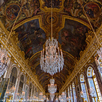 Buy canvas prints of The Hall of Mirrors, Palace of Versailles, Paris, France by Chun Ju Wu