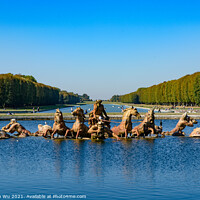 Buy canvas prints of Fountain of Apollo (Bassin d'Apollon) in Palace of Versailles, Paris, France by Chun Ju Wu