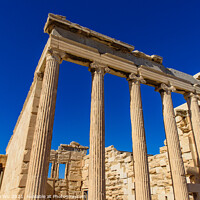Buy canvas prints of Erechtheion (Erechtheum), an ancient Greek temple at Acropolis in Athens, Greece by Chun Ju Wu