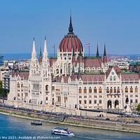 Buy canvas prints of Hungarian Parliament Building on the banks of the Danube, Budapest, Hungary by Chun Ju Wu