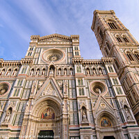 Buy canvas prints of Cathedral of Saint Mary of the Flower (Duomo di Firenze) and Giotto's Campanile in Florence , Italy by Chun Ju Wu