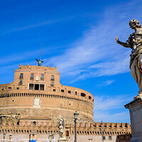 Buy canvas prints of Castel Sant'Angelo, a museum in Rome, Italy by Chun Ju Wu