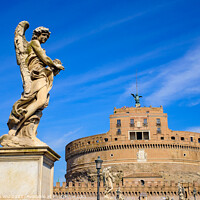 Buy canvas prints of Castel Sant'Angelo, a museum in Rome, Italy by Chun Ju Wu